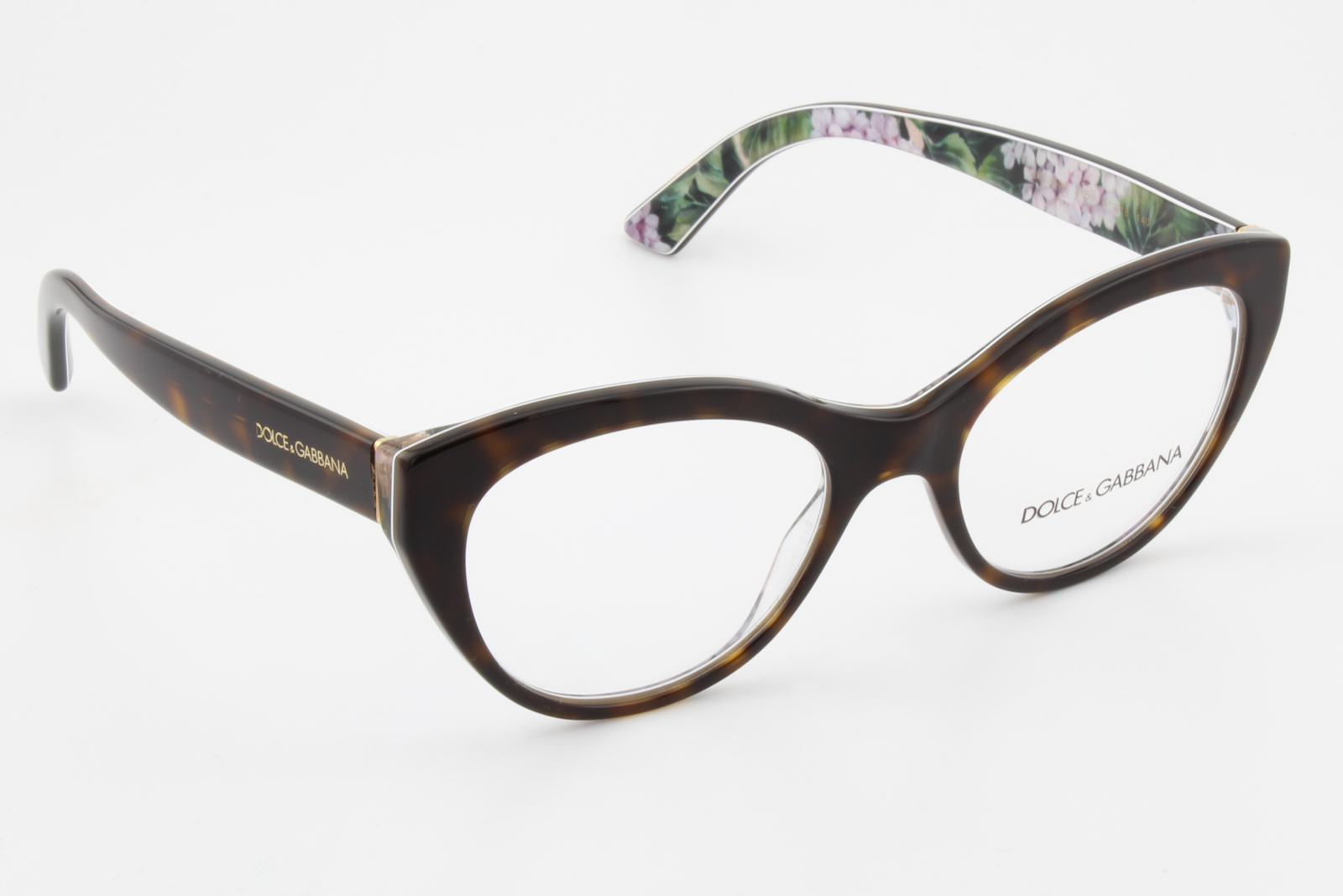 Dolce & Gabbana DG3246  Female Cat Eye Glasses Frame Tortoise/Floral 51mm