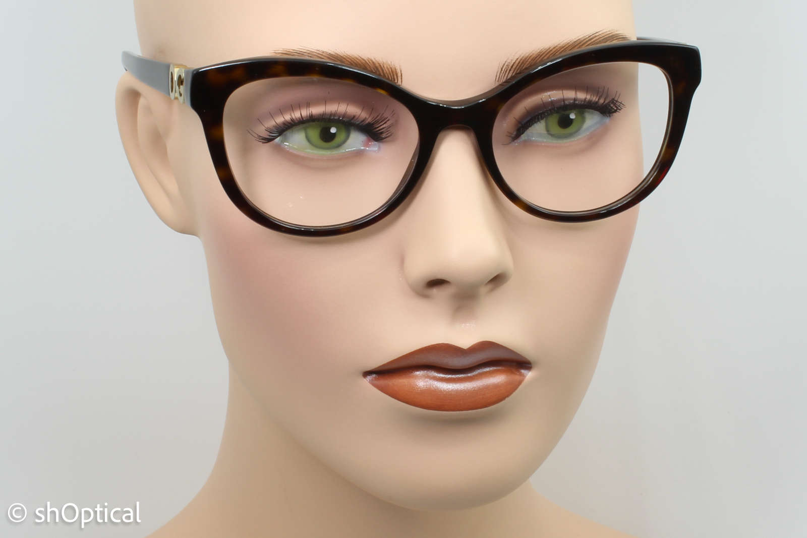 Dolce & Gabbana DG3250  Female Butterfly Glasses Frame Dark Tortoise 52mm