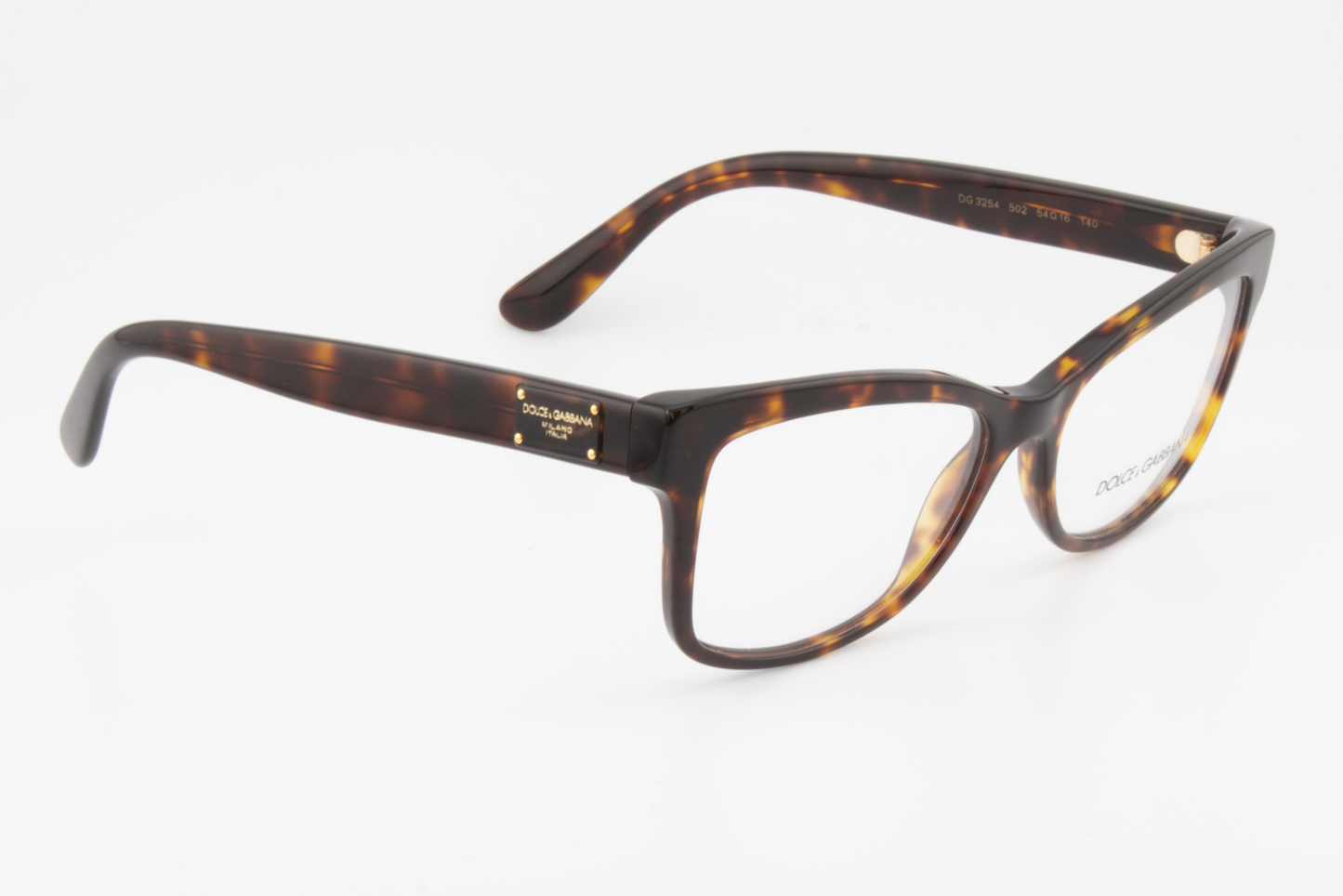 Dolce & Gabbana DG3254  Female Cat Eye Glasses Frame Tortoiseshell 54mm
