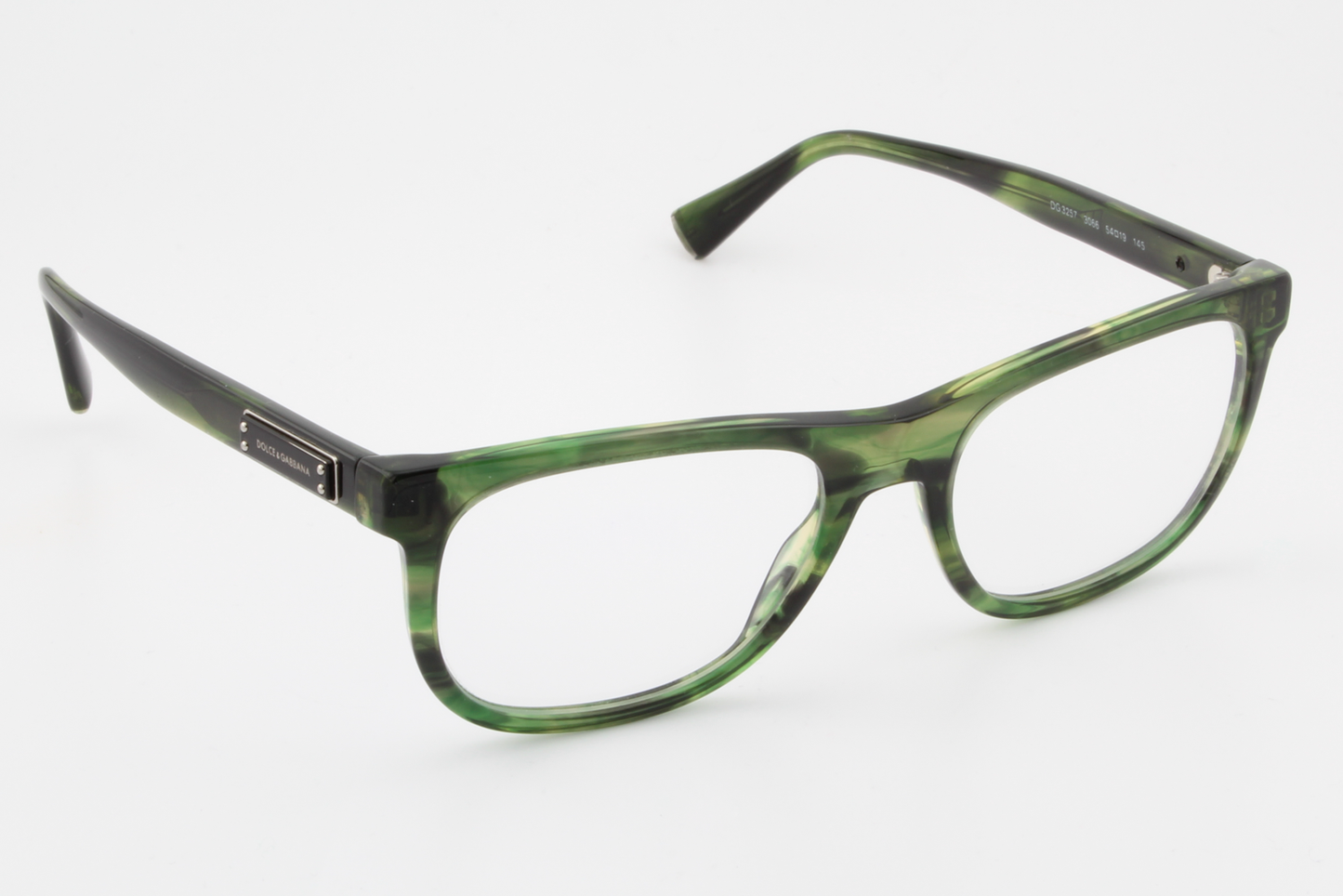 Dolce & Gabbana DG3257  Male Square Glasses Frame Green 54mm