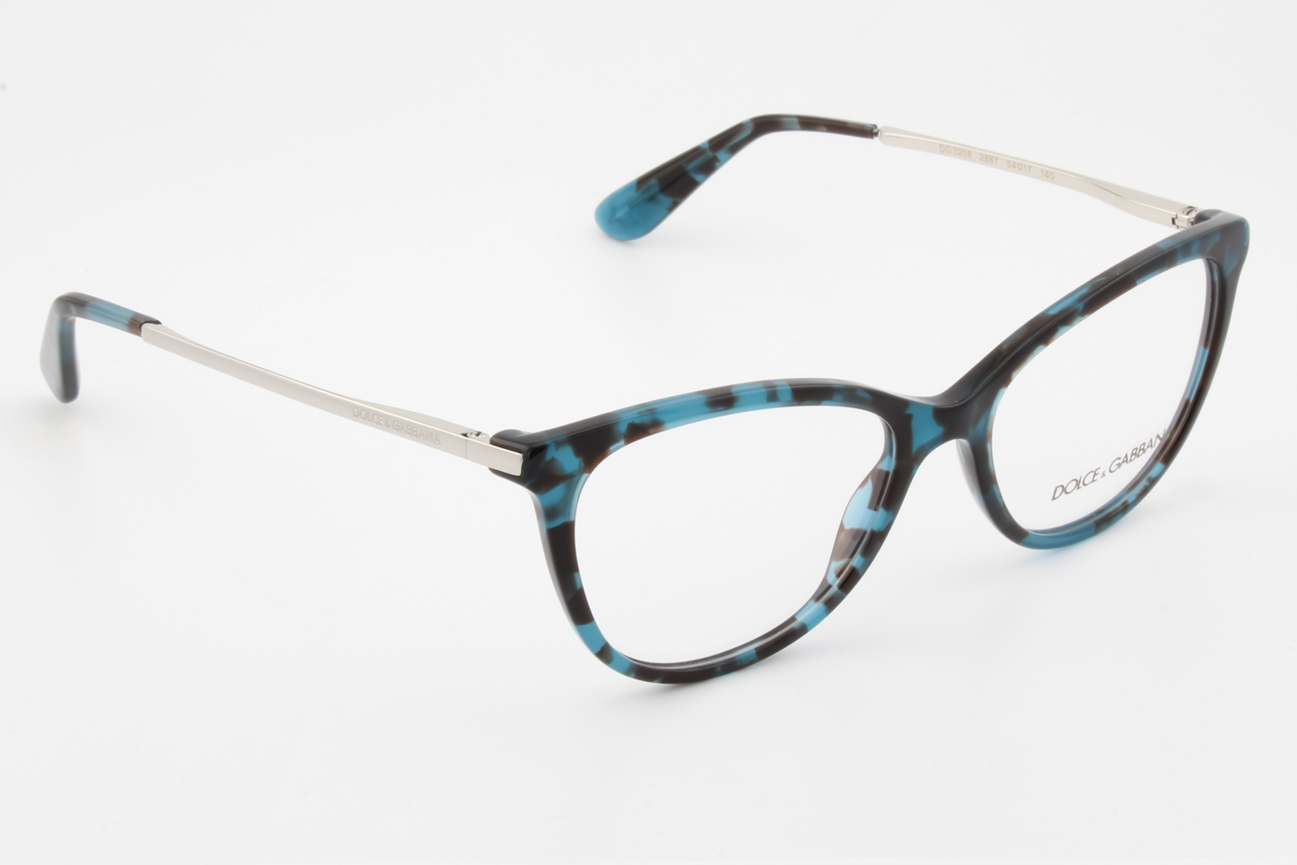 Dolce & Gabbana DG3258  Female Cat Eye Glasses Frame Blue 54mm