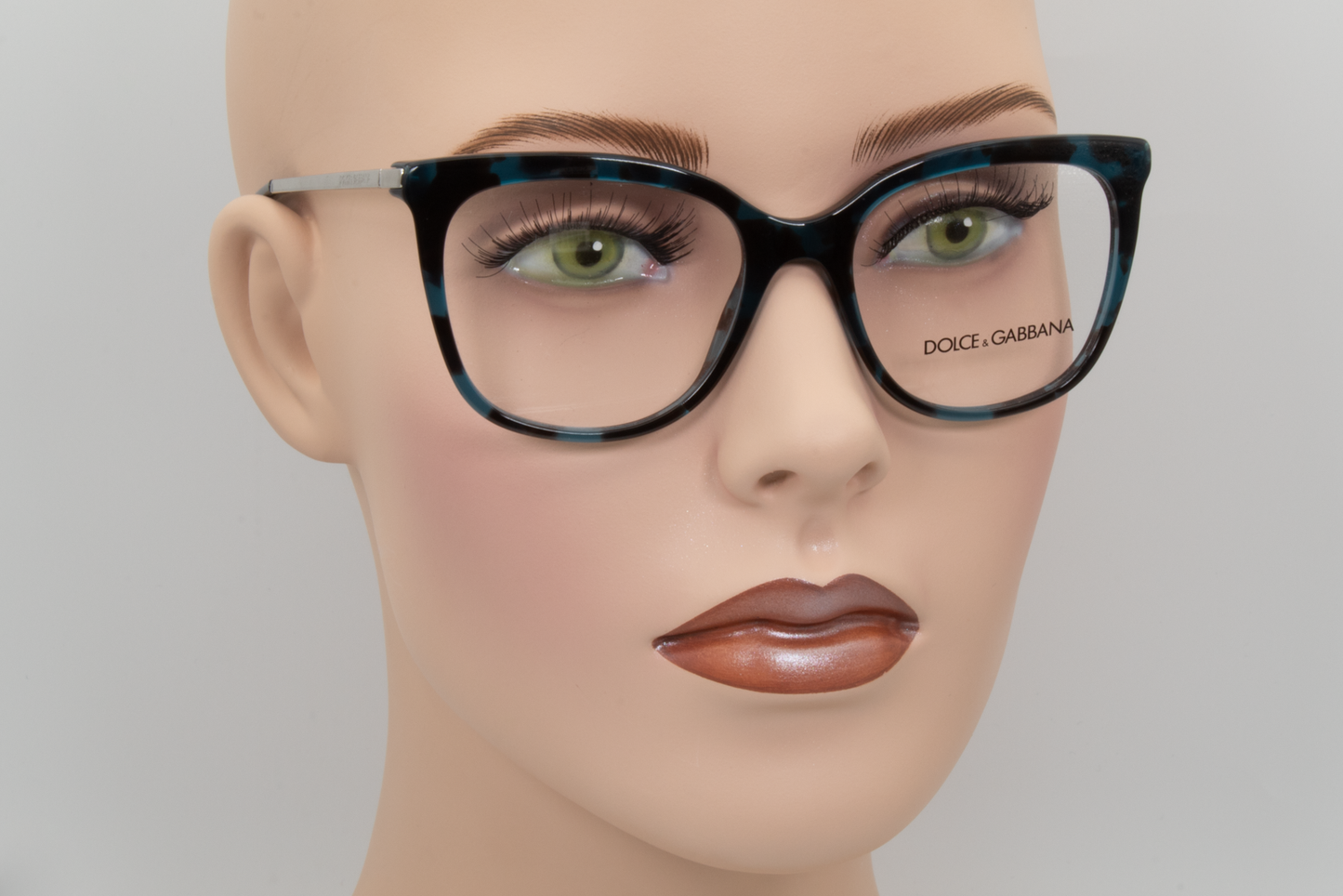 Dolce & Gabbana DG3259  Female Cat Eye Glasses Frame Petroleum blue havana 51mm