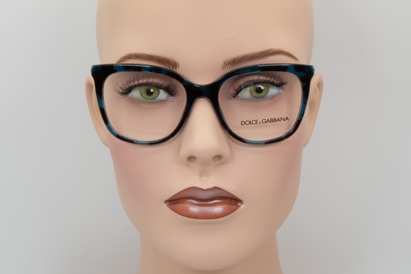 Dolce & Gabbana DG3259  Female Cat Eye Glasses Frame Petroleum blue havana 51mm