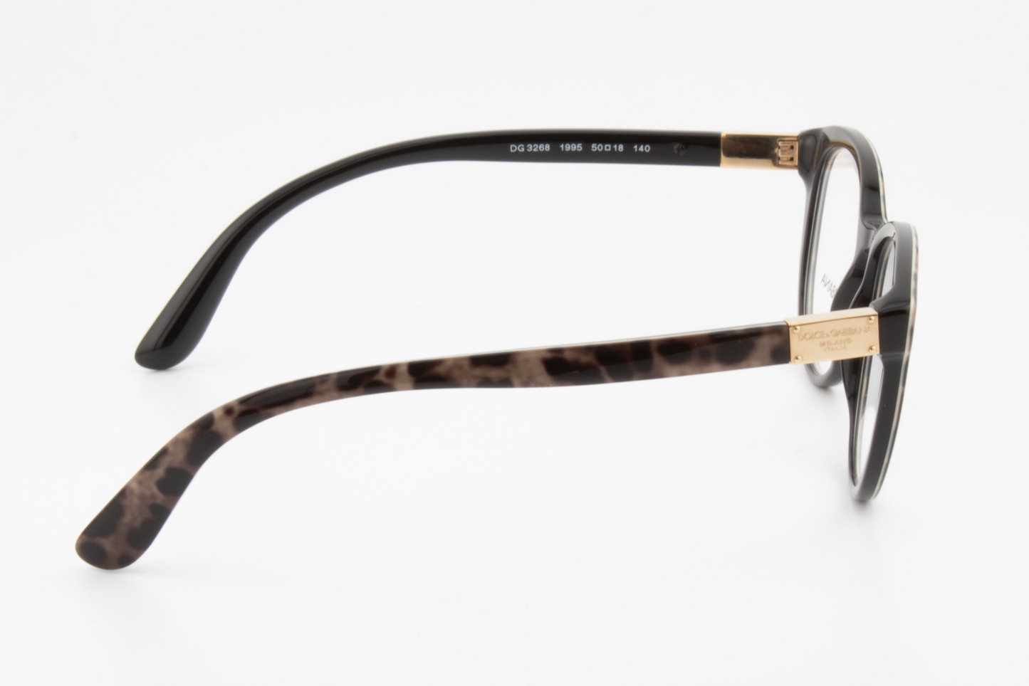 Dolce & Gabbana DG3268  Female Round Glasses Frame Tortoiseshell 50mm