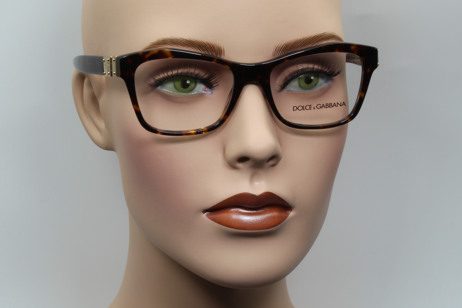 Dolce & Gabbana DG3273  Female Rectangular Glasses Frame Havana 51mm