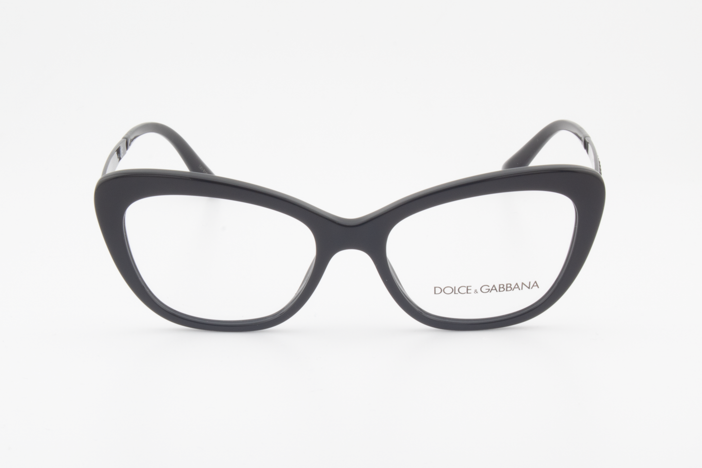 Dolce & Gabbana DG3275B  Female Butterfly Glasses Frame Polished Black Plastic 52mm