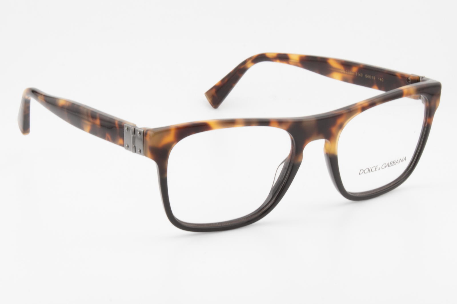 Dolce & Gabbana DG3281  Unisex Square Glasses Frame Light Havana 54mm