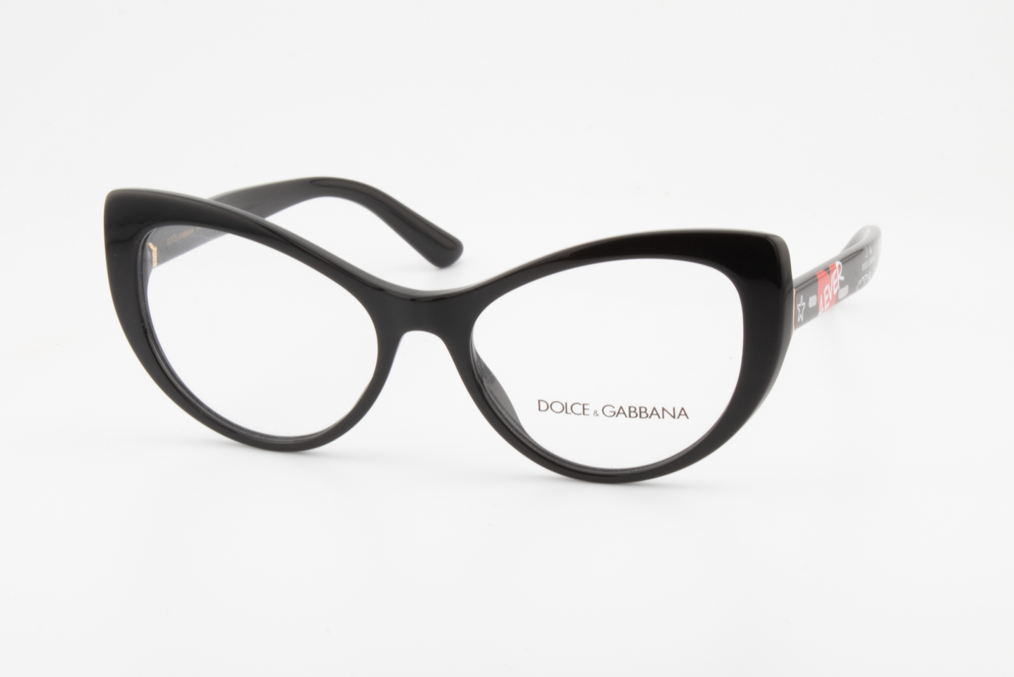 Dolce & Gabbana DG3285  Female Cat Eye Glasses Frame Black 52mm