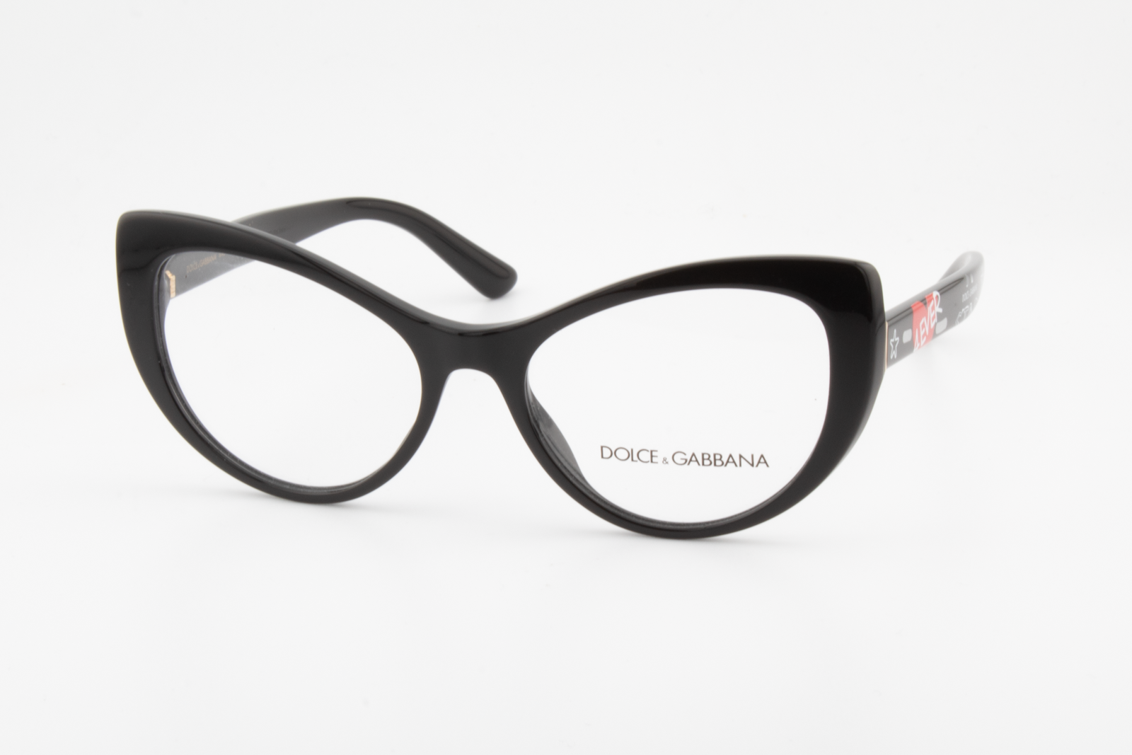 Dolce & Gabbana DG3285  Female Cat Eye Glasses Frame Black 52mm