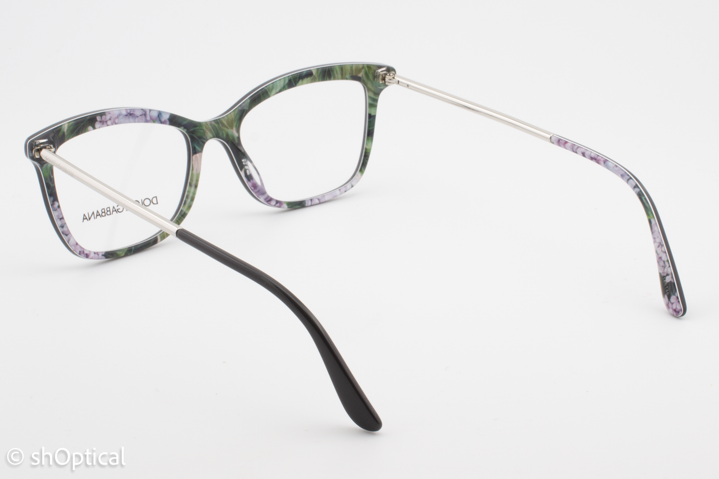 Dolce & Gabbana DG3286  Female Square Glasses Frame Grey/Floral 52mm