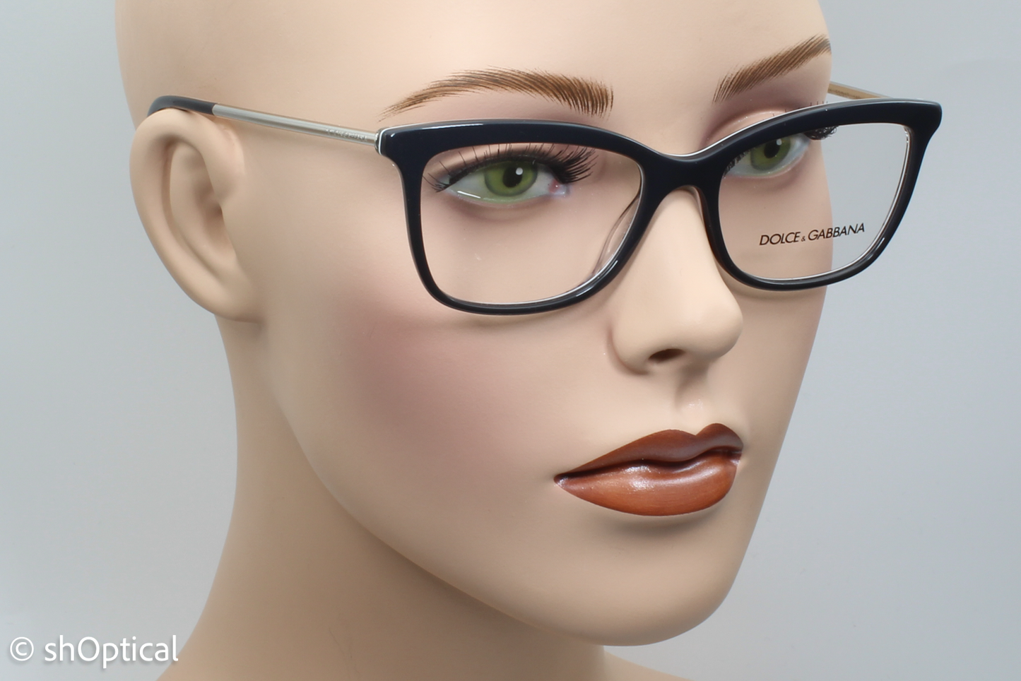 Dolce & Gabbana DG3286  Female Square Glasses Frame Grey/Floral 52mm