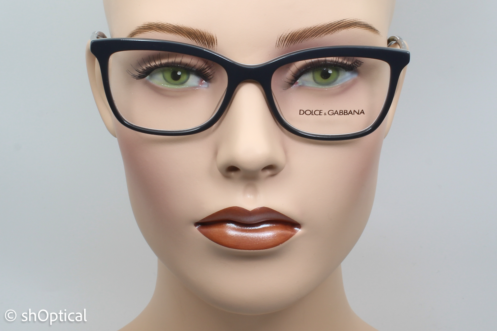 Dolce & Gabbana DG3286  Female Square Glasses Frame Grey/Floral 52mm