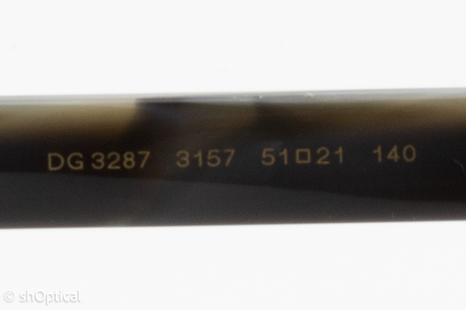 Dolce & Gabbana DG3287  Male Round Glasses Frame Black/Beige 51mm