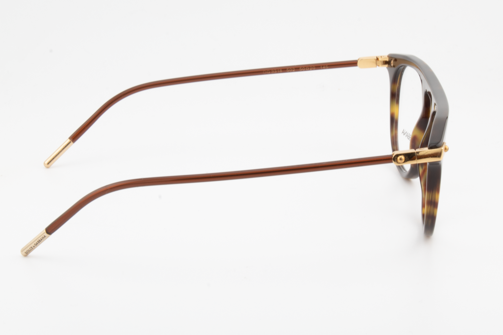 Dolce & Gabbana DG3318  Male Square Glasses Frame Havana 50mm