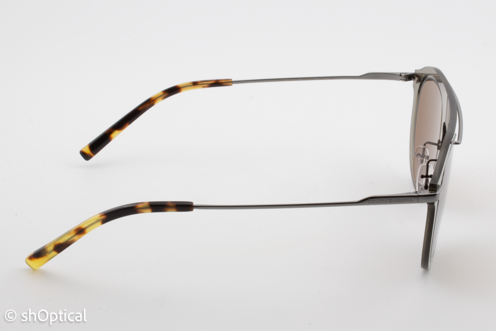 Dolce & Gabbana DG2169 04/6H Unisex Full Rim Sunglasses Mirror Pale Gold 46mm