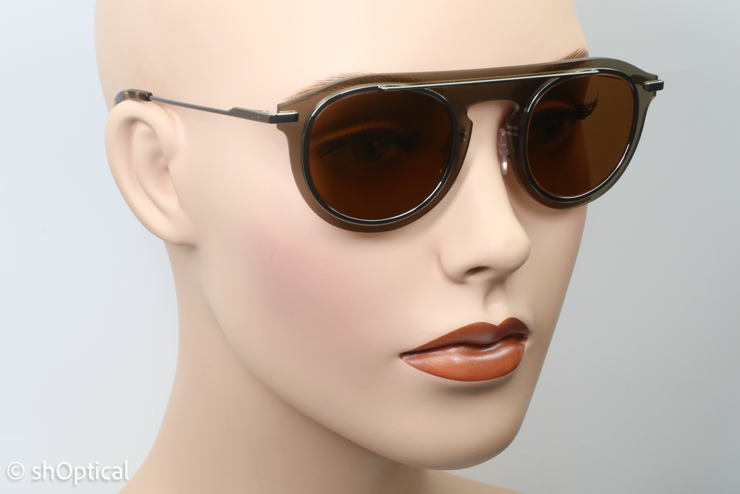 Dolce & Gabbana DG2169 04/6H Unisex Full Rim Sunglasses Mirror Pale Gold 46mm