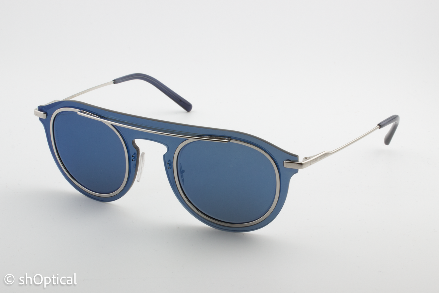 Dolce & Gabbana DG2169 05/55 Unisex Full Rim Sunglasses Mirror Blue 46mm