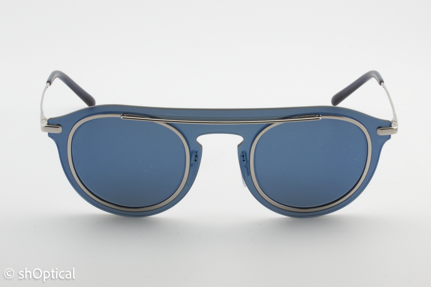 Dolce & Gabbana DG2169 05/55 Unisex Full Rim Sunglasses Mirror Blue 46mm