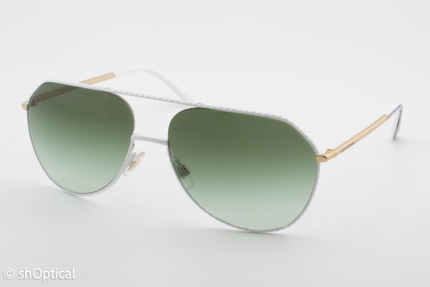 Dolce & Gabbana DG2191 011/8E Womens Full Rim Sunglasses White 59mm