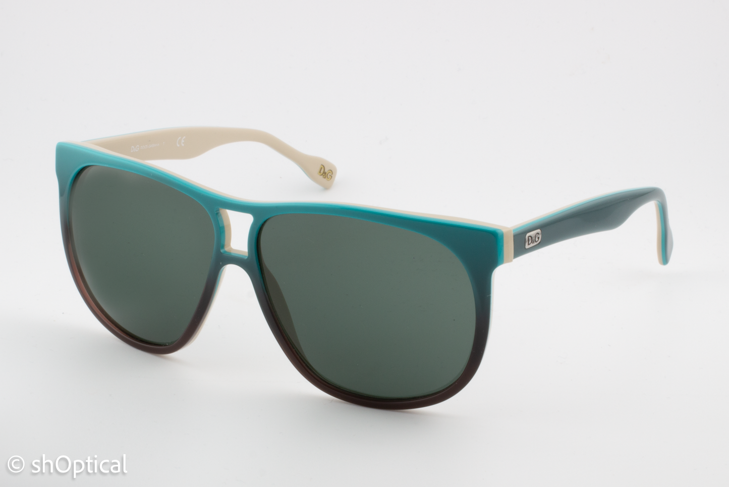 Dolce & Gabbana DG3076 1971/71 Womens Full Rim Sunglasses Torquiose/Beige 59mm