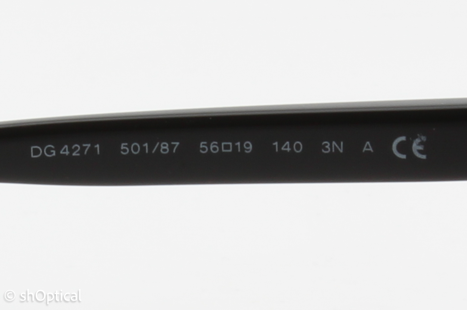 Dolce & Gabbana DG4271 501/87 Unisex Full Rim Sunglasses Black 56mm