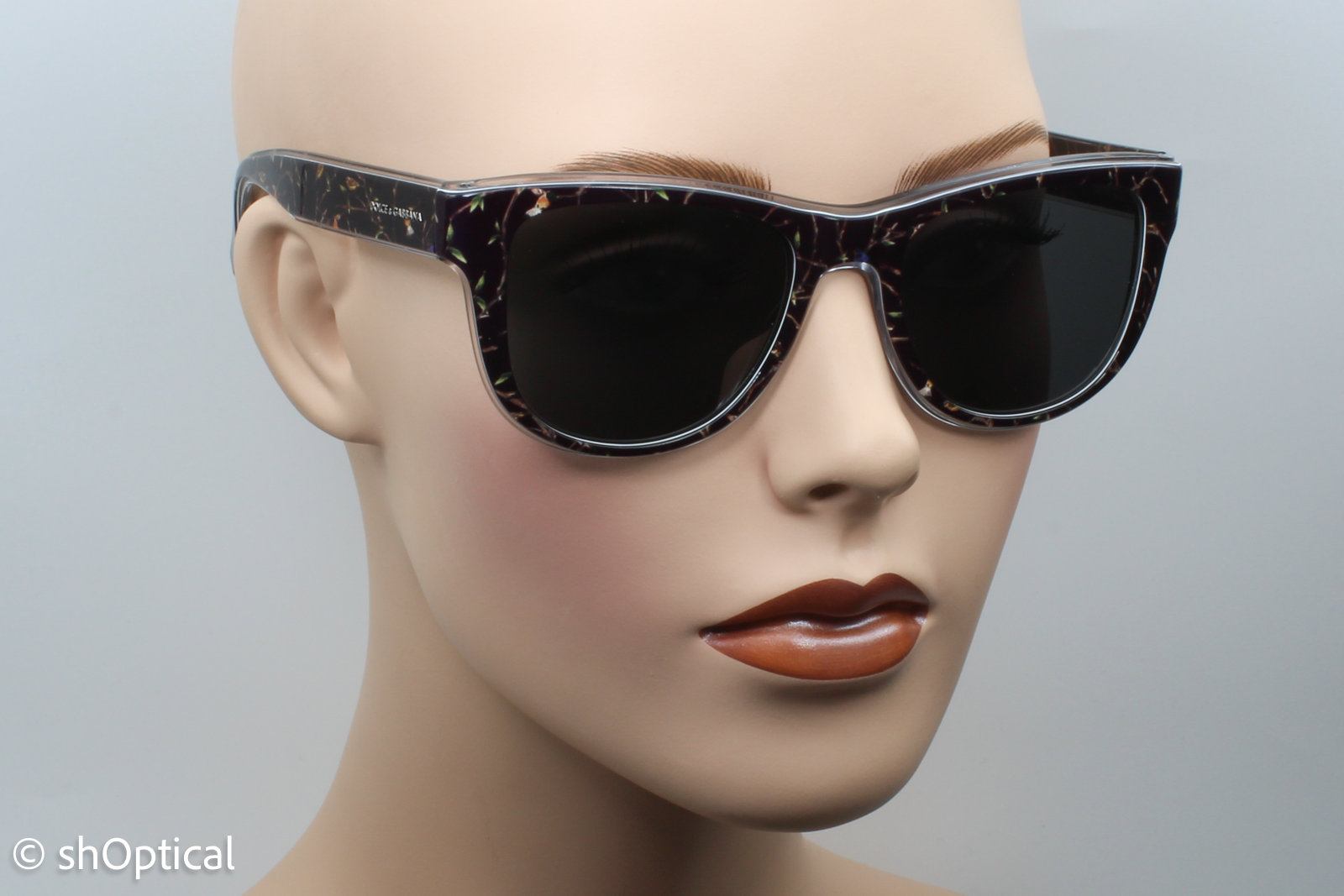 Dolce & Gabbana DG4284 3053/87 Womens Full Rim Sunglasses Black 54mm