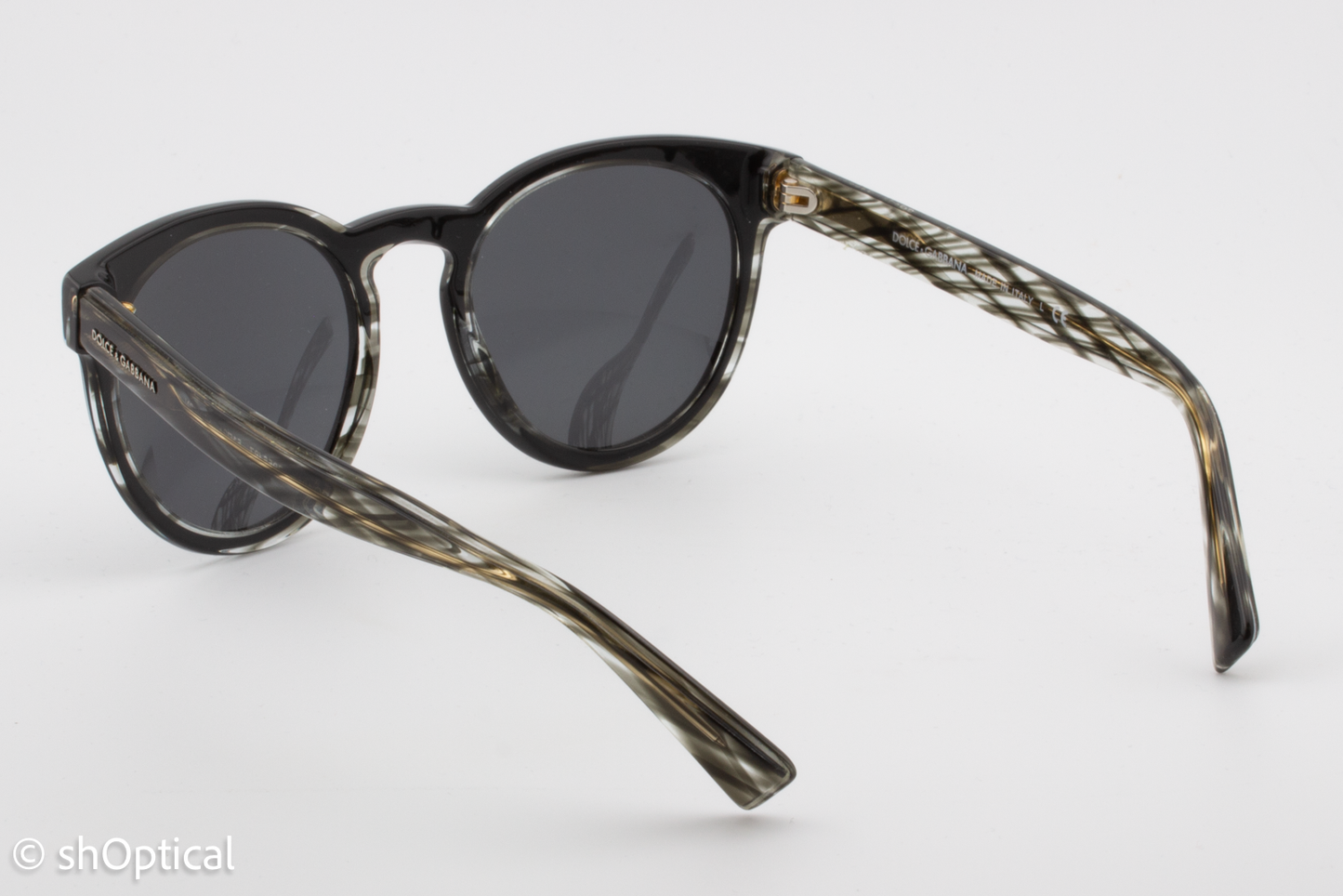 Dolce & Gabbana DG4285 3056/87 Womens Full Rim Sunglasses Striped Black 51mm