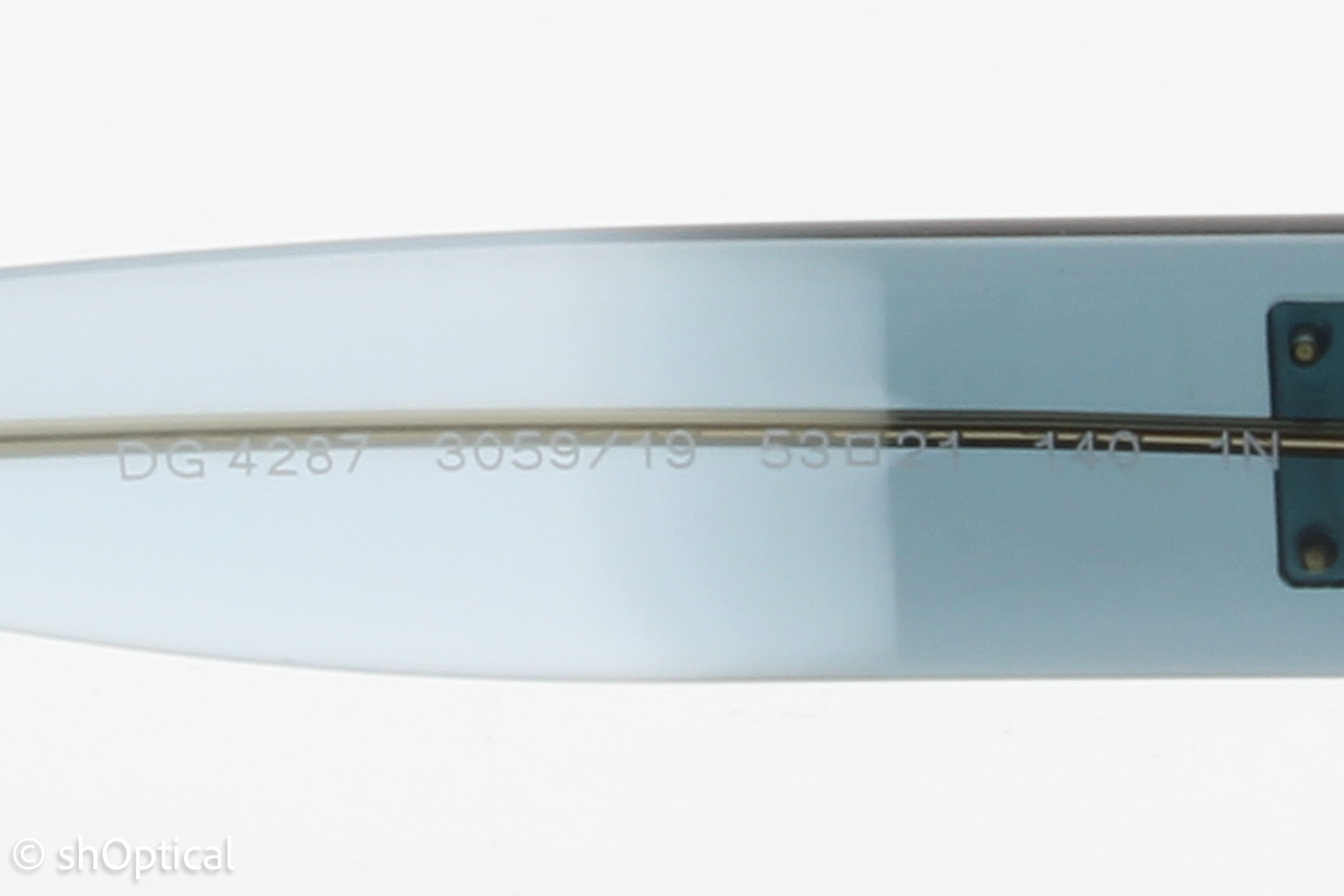 Dolce & Gabbana DG4287 3059/19 Womens Full Rim Sunglasses Blue Powder Azure 53mm