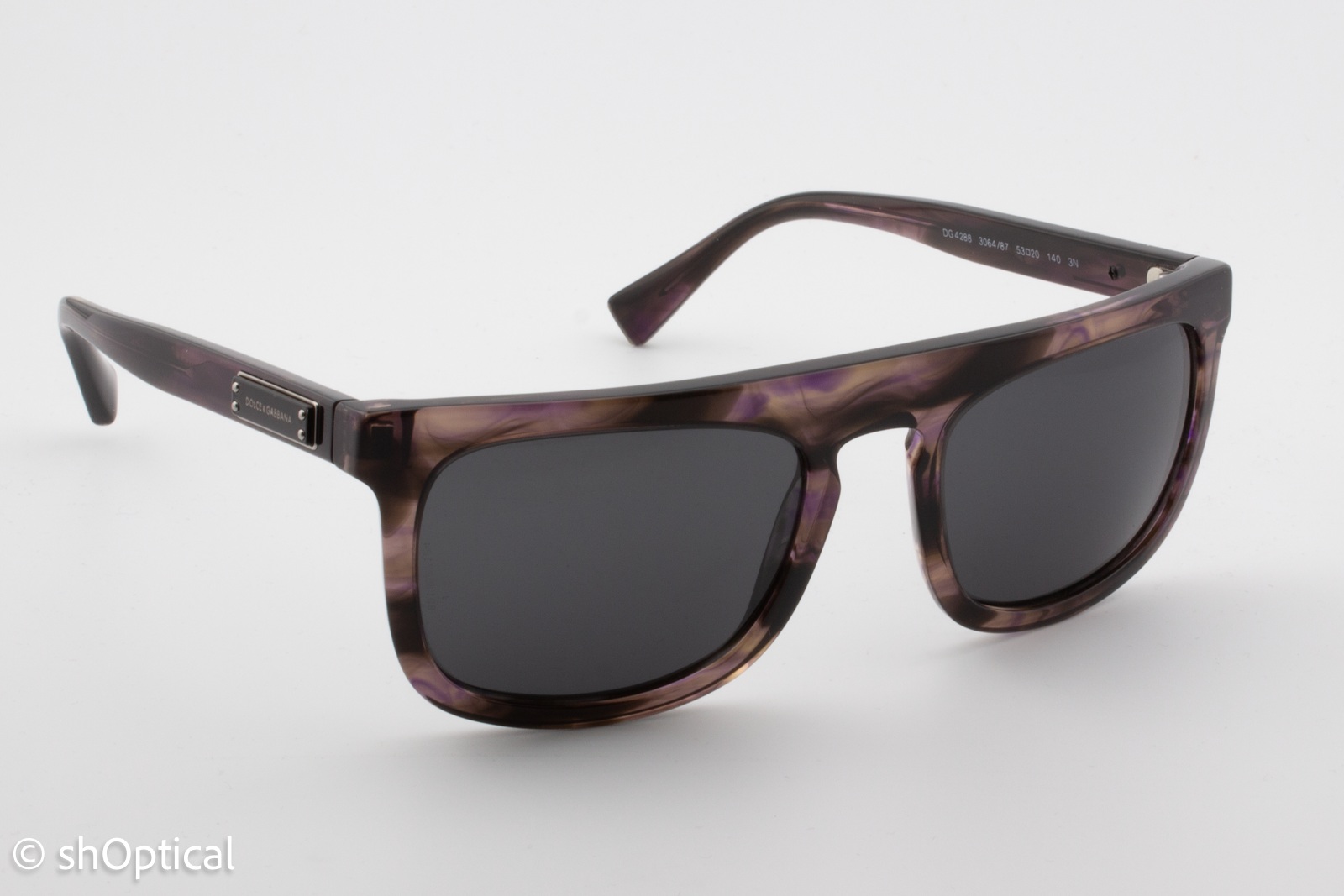 Dolce & Gabbana DG4288 3064/87 Womens Full Rim Sunglasses Brown 53mm