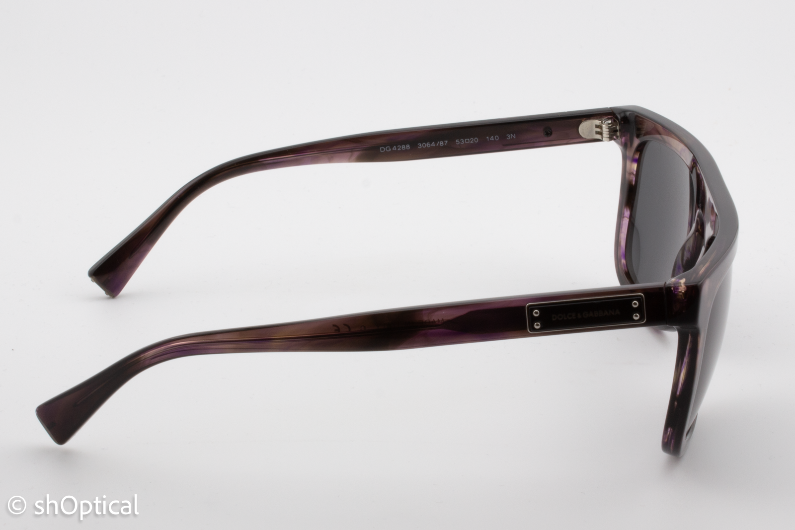 Dolce & Gabbana DG4288 3064/87 Womens Full Rim Sunglasses Brown 53mm