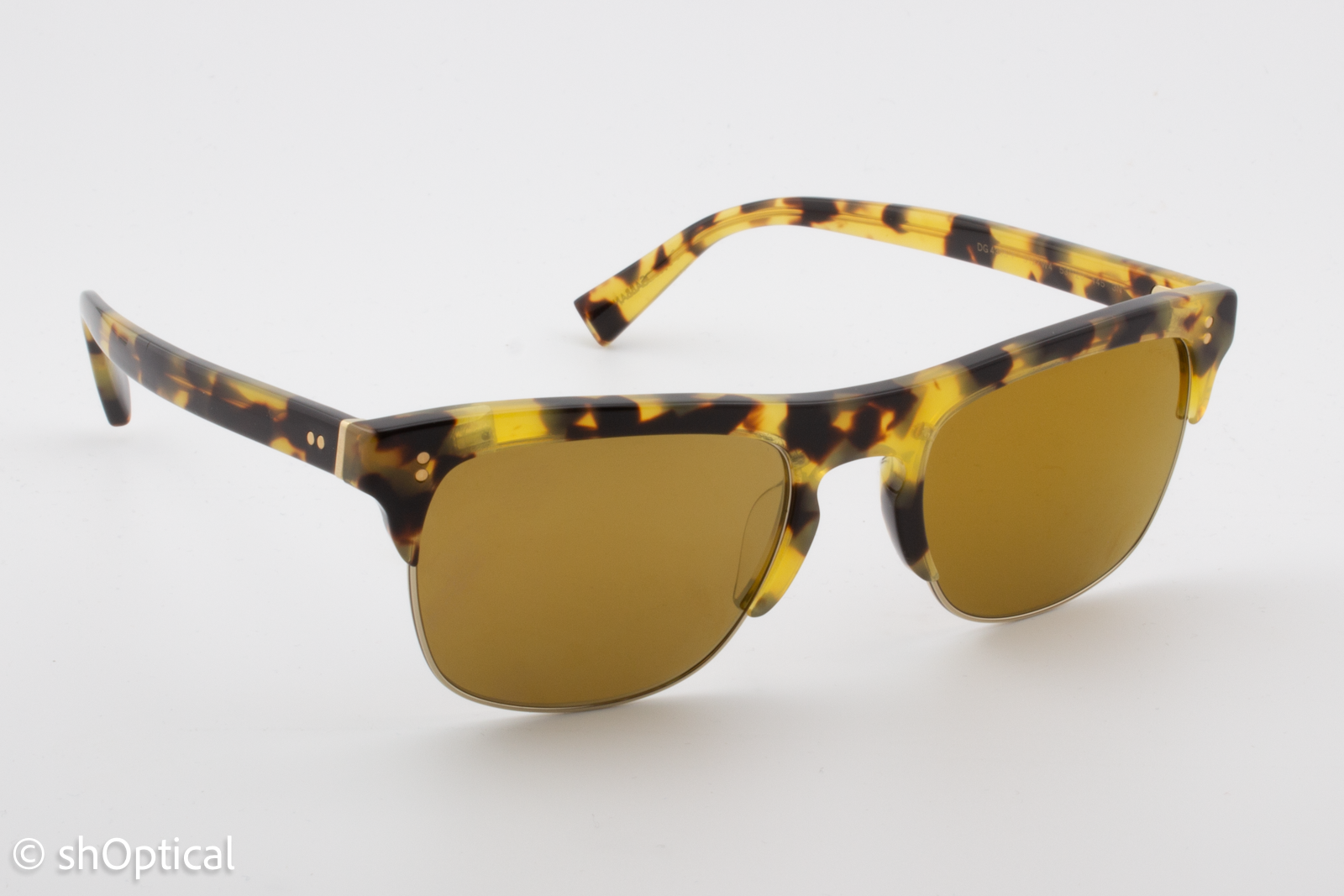 Dolce & Gabbana DG4305-F 512/W4 Unisex Full Rim Sunglasses Tortoiseshell 53mm