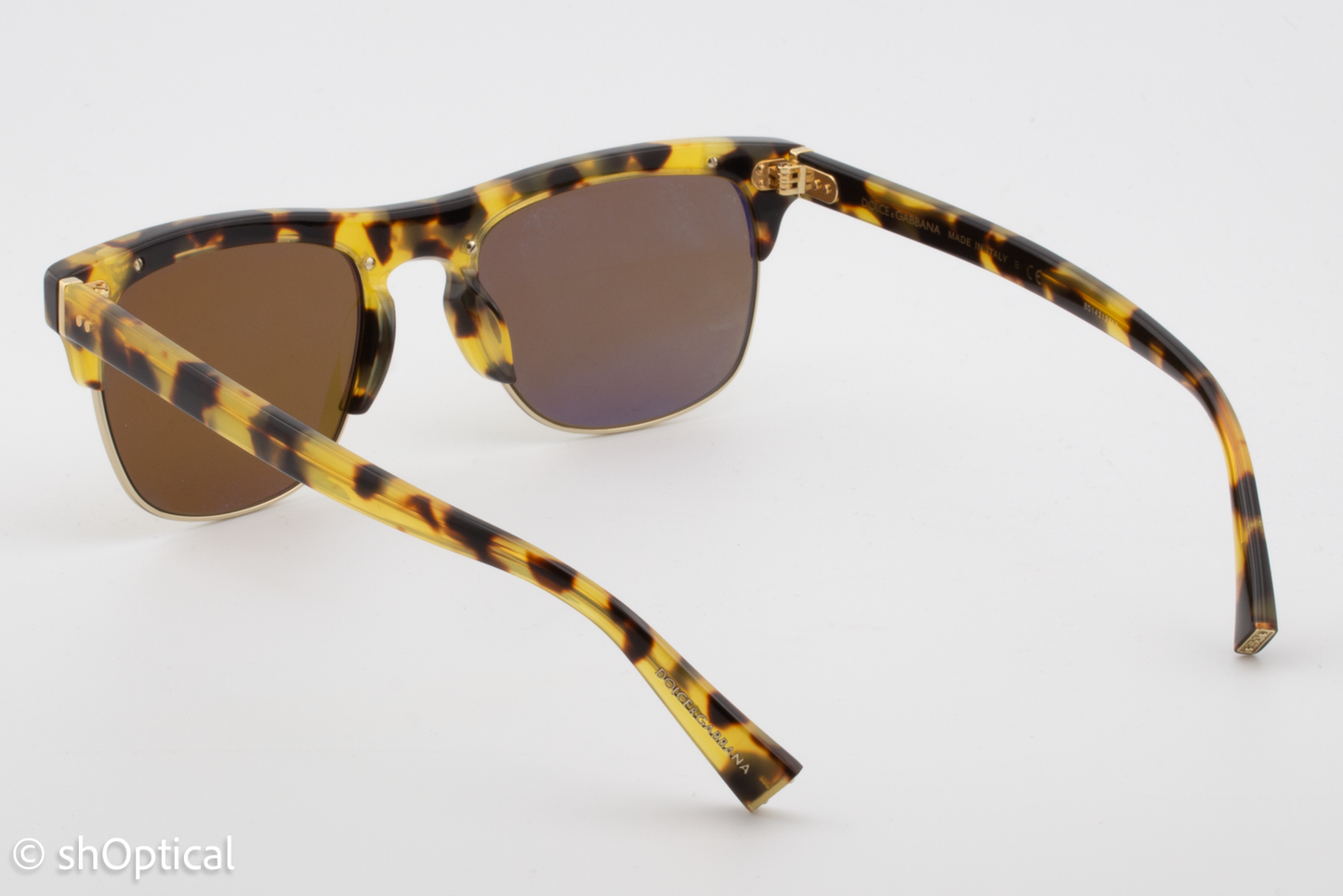 Dolce & Gabbana DG4305-F 512/W4 Unisex Full Rim Sunglasses Tortoiseshell 53mm