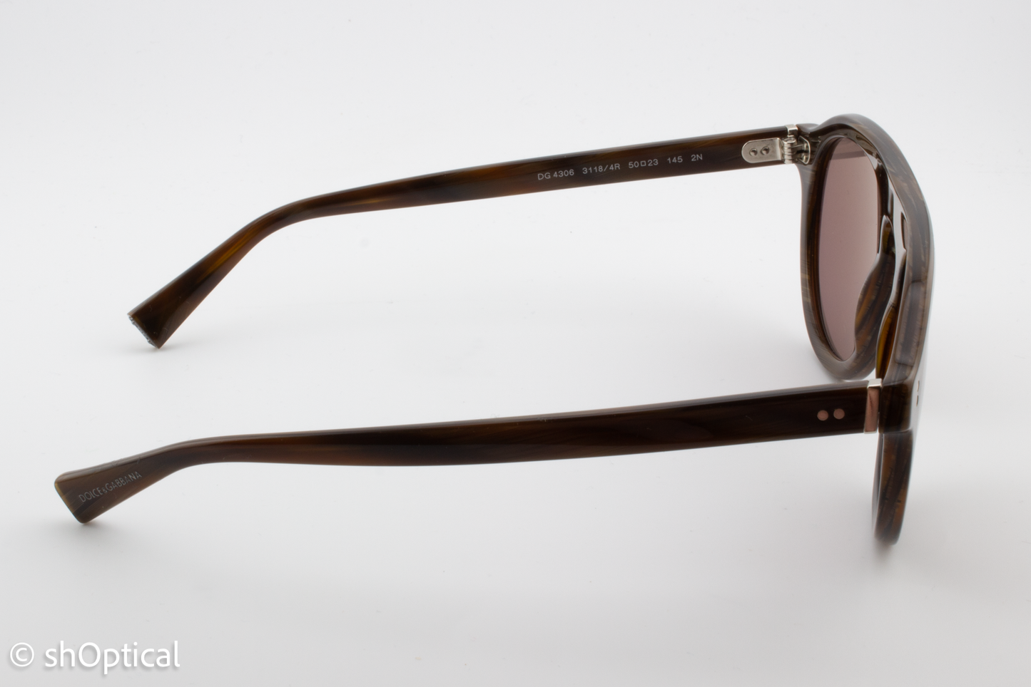 Dolce & Gabbana DG4306 3118/4R Unisex Full Rim Sunglasses Brown 50mm