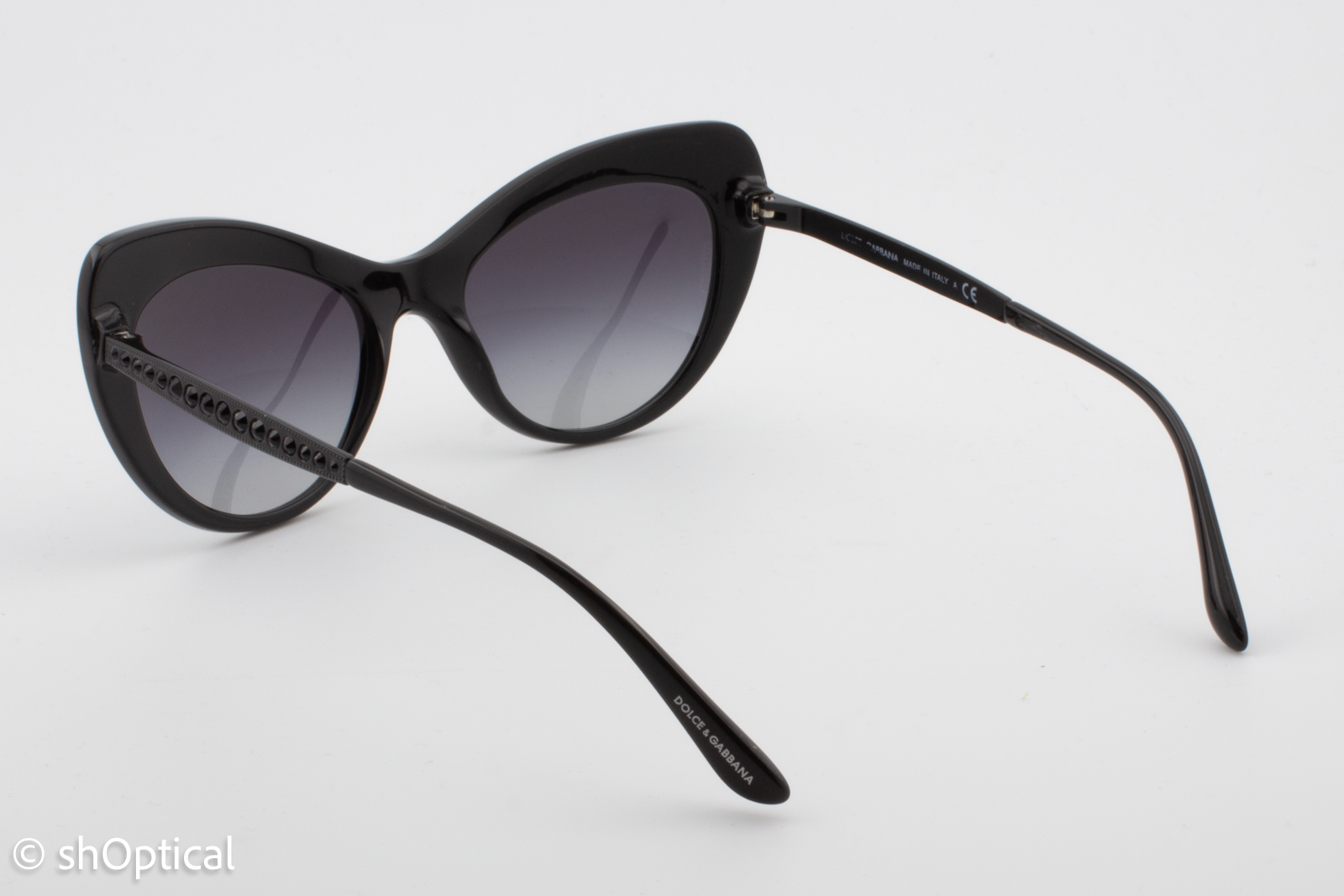 Dolce & Gabbana DG4307-B 2525/8G Womens Full Rim Sunglasses Black 52mm