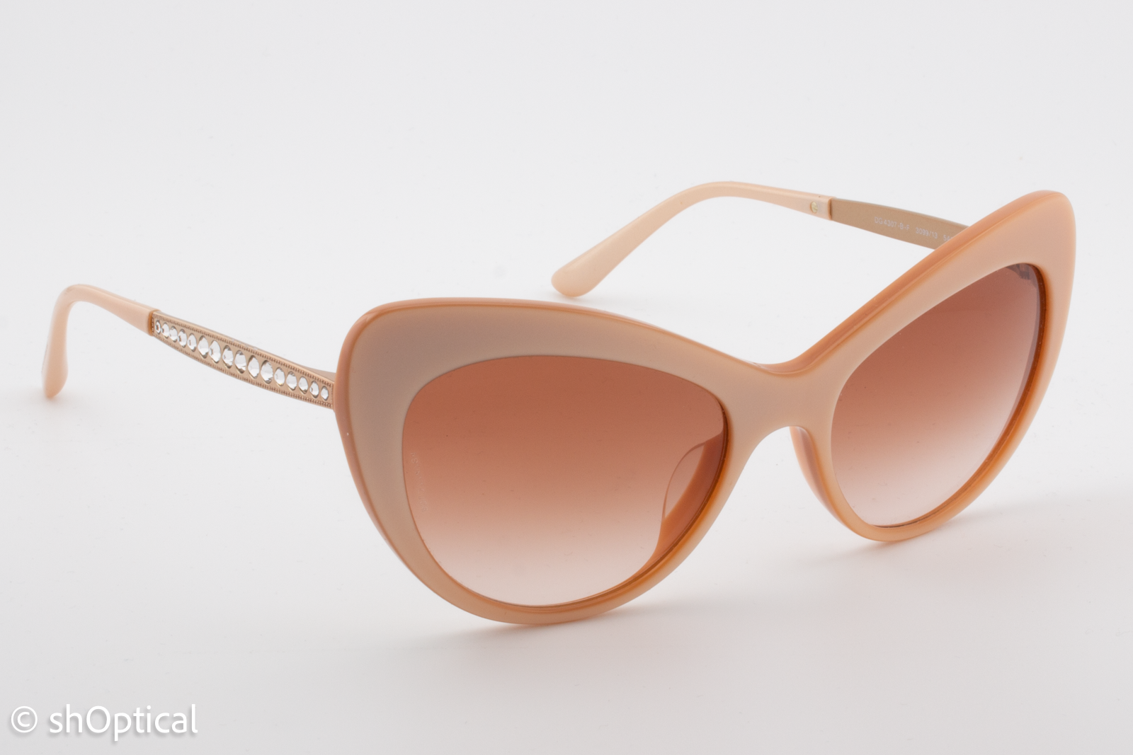 Dolce & Gabbana DG4307-B-F 3099/13 Womens Full Rim Sunglasses Pink/Gold 54mm