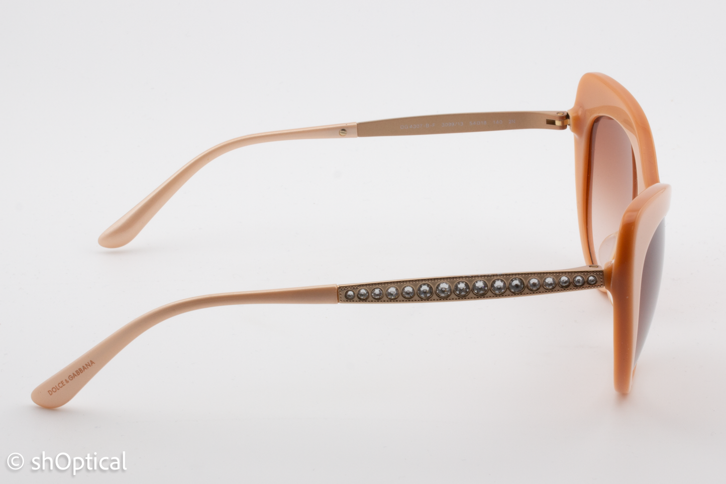 Dolce & Gabbana DG4307-B-F 3099/13 Womens Full Rim Sunglasses Pink/Gold 54mm