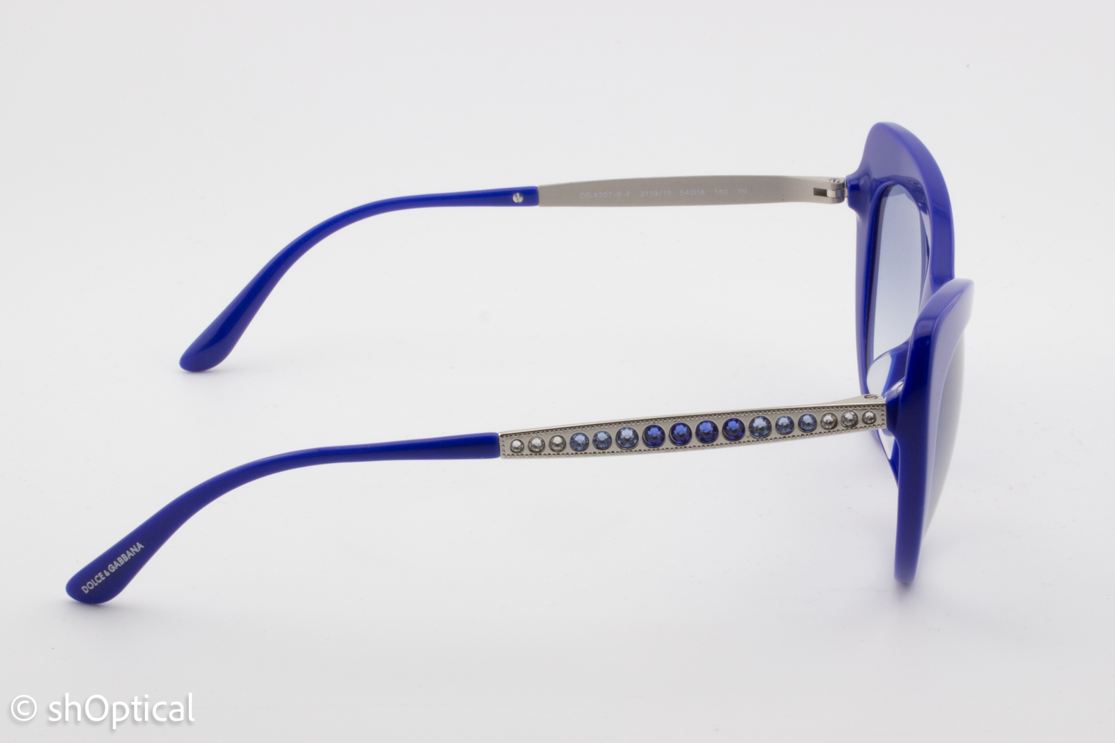 Dolce & Gabbana DG4307-B-F 3119/19 Womens Full Rim Sunglasses BLUE 54mm