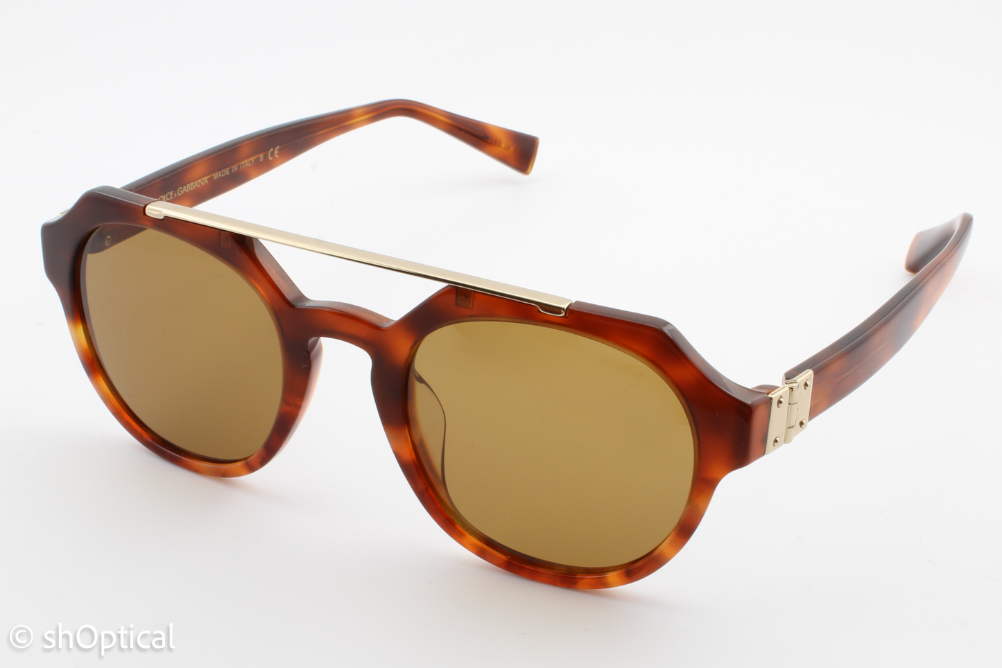 Dolce & Gabbana DG4313-F 3144/53 Unisex Full Rim Sunglasses Brown Havana 50mm