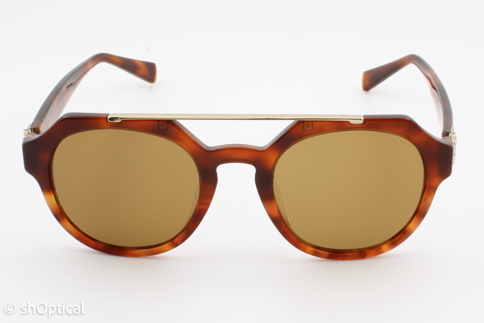 Dolce & Gabbana DG4313-F 3144/53 Unisex Full Rim Sunglasses Brown Havana 50mm