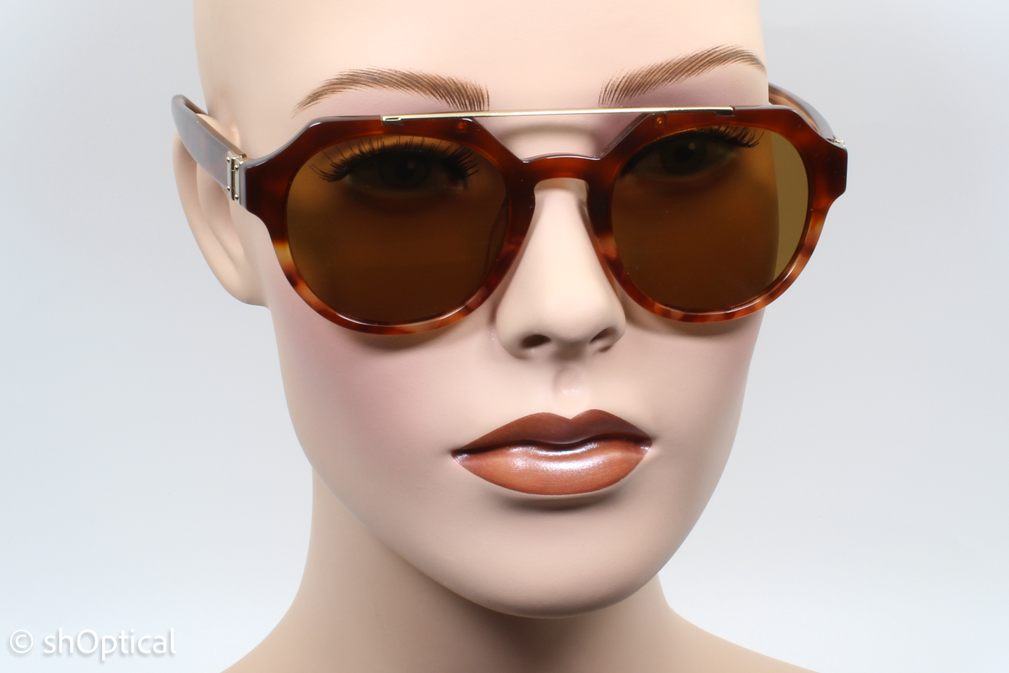 Dolce & Gabbana DG4313-F 3144/53 Unisex Full Rim Sunglasses Brown Havana 50mm