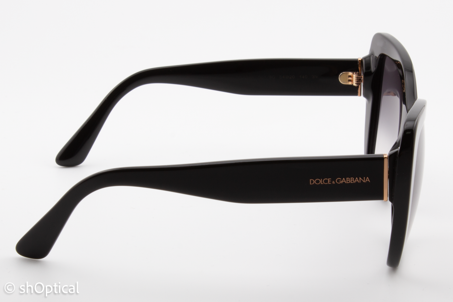 Dolce & Gabbana DG4348 501/8G Womens Full Rim Sunglasses Black 54mm