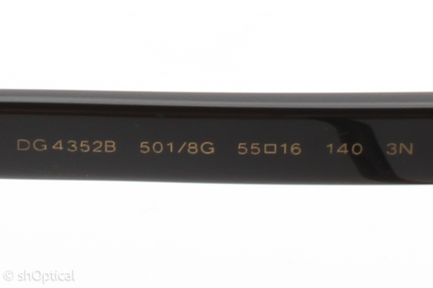 Dolce & Gabbana DG4352B 501/8G Womens Full Rim Sunglasses Black 55mm