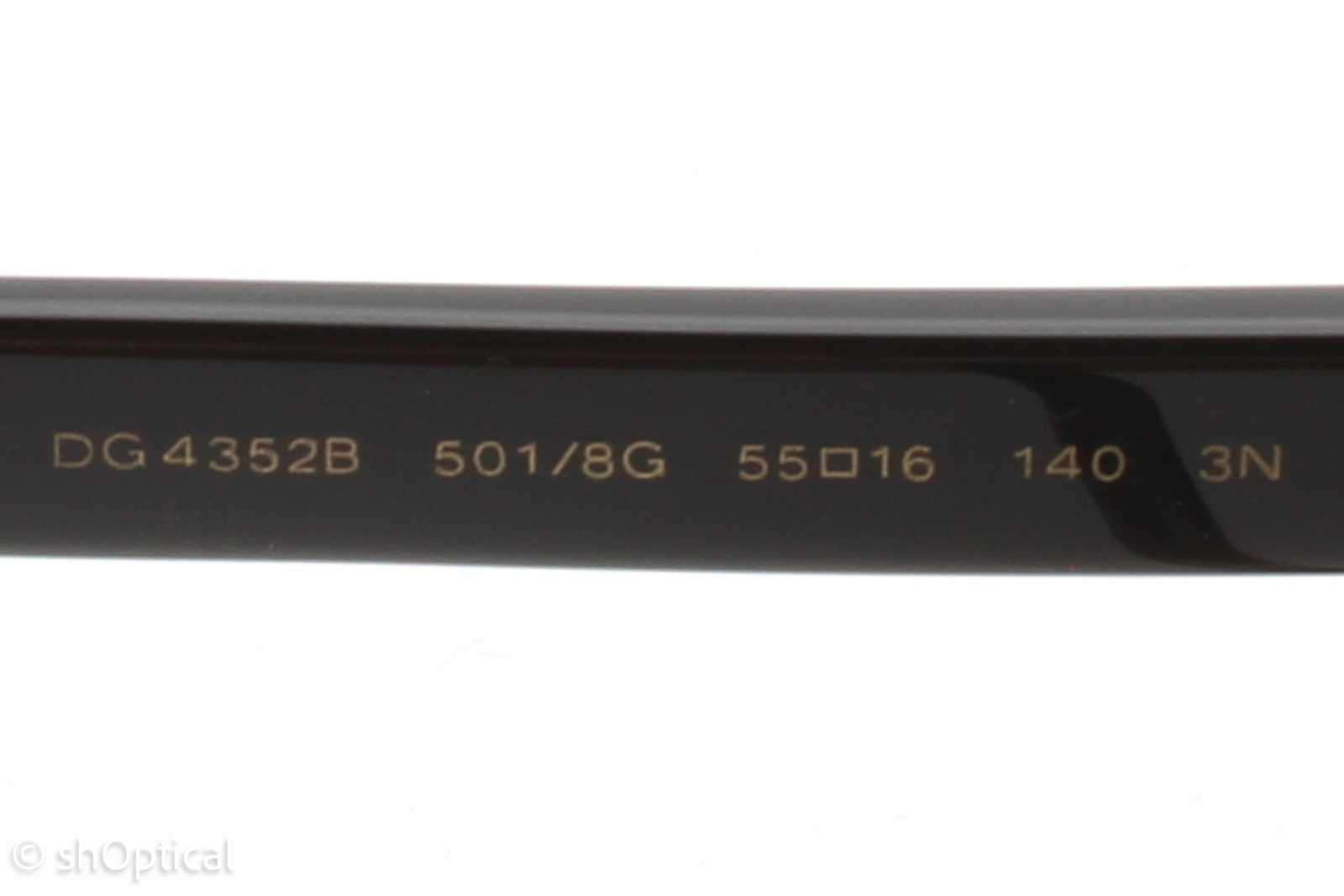 Dolce & Gabbana DG4352B 501/8G Womens Full Rim Sunglasses Black 55mm