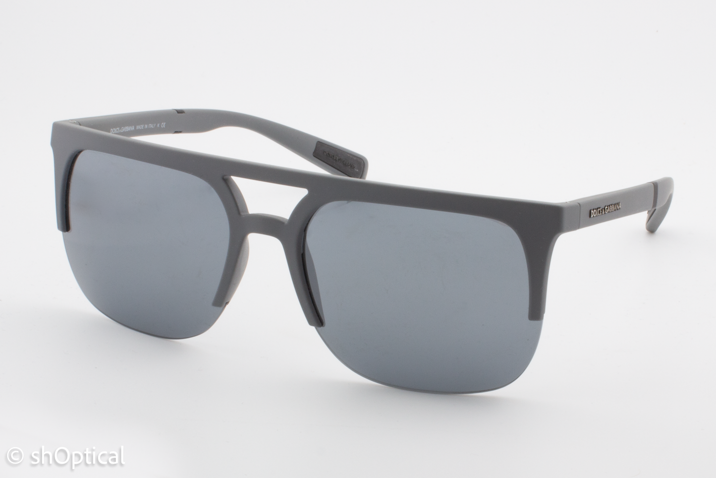 Dolce & Gabbana DG6098 2651/6G Mens Full Rim Sunglasses Grey 59mm