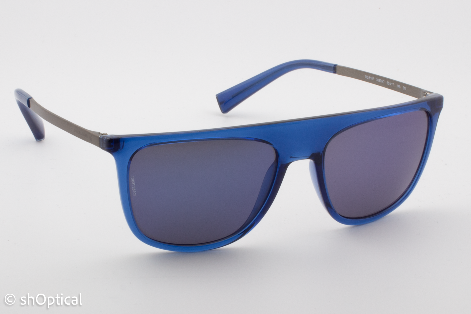 Dolce & Gabbana DG6107 3067/Y7 Mens Full Rim Sunglasses Blue 55mm