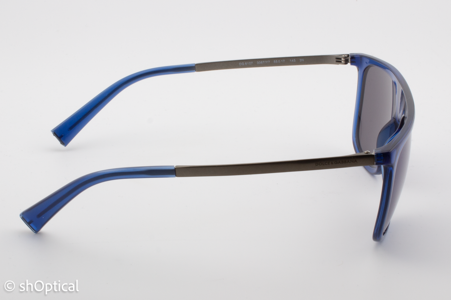 Dolce & Gabbana DG6107 3067/Y7 Mens Full Rim Sunglasses Blue 55mm