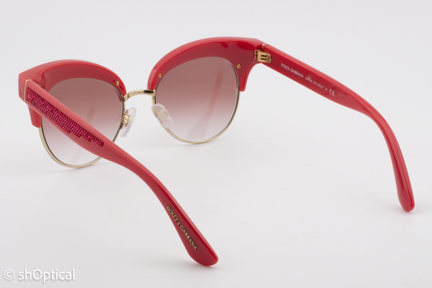 Dolce & Gabbana DG6109 3097/8D Womens Full Rim Sunglasses Red/Pink 50mm