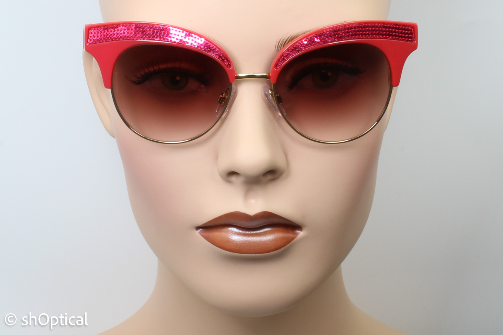 Dolce & Gabbana DG6109 3097/8D Womens Full Rim Sunglasses Red/Pink 50mm