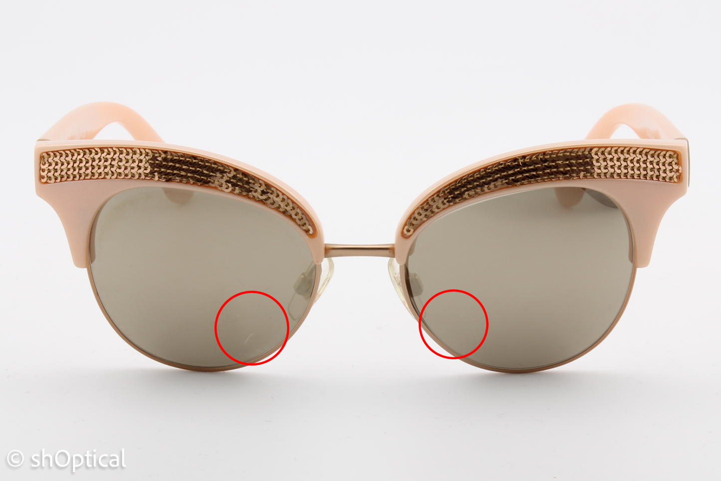 Dolce & Gabbana DG6109 3099/5A Womens Full Rim Sunglasses Pearl Pink Gold 50mm