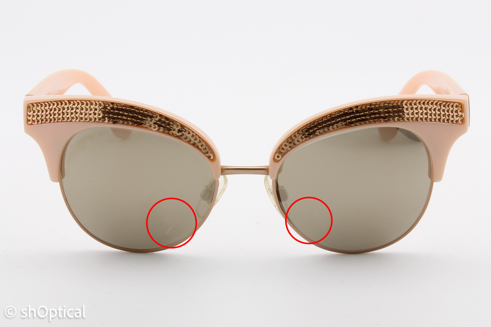 Dolce & Gabbana DG6109 3099/5A Womens Full Rim Sunglasses Pearl Pink Gold 50mm